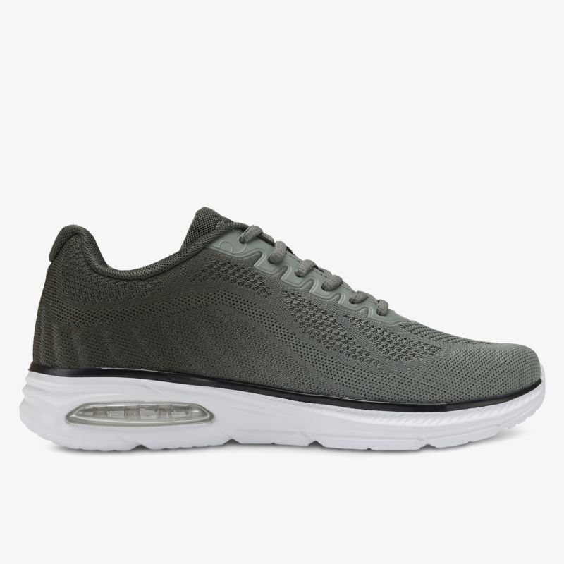 Seitliche Ansicht eines leichten atmungsaktiven Sneakers mit bequemer Passform und rutschfester Sohle