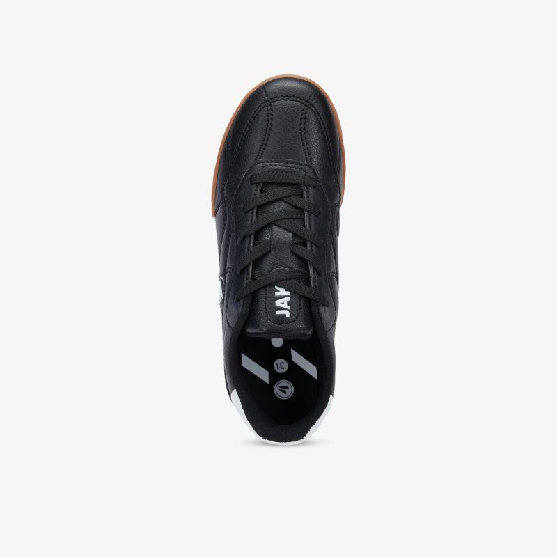 Eleganter schwarzer Sneaker aus Lederoptik mit komfortabler Passform und rutschfester Sohle