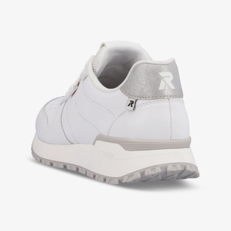 Moderner, komfortabler Sneaker in Weiß mit rutschfester Sohle und elegantem Design für vielseitige Anlässe.