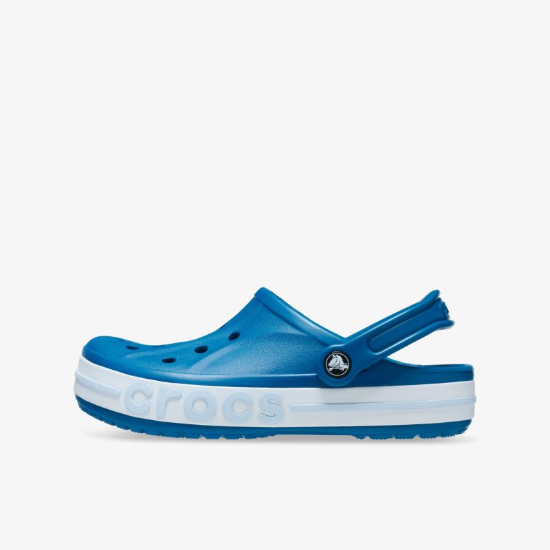 Leichter blauer Schlupfschuh mit atmungsaktivem Material und rutschfester Sohle für hohen Tragekomfort