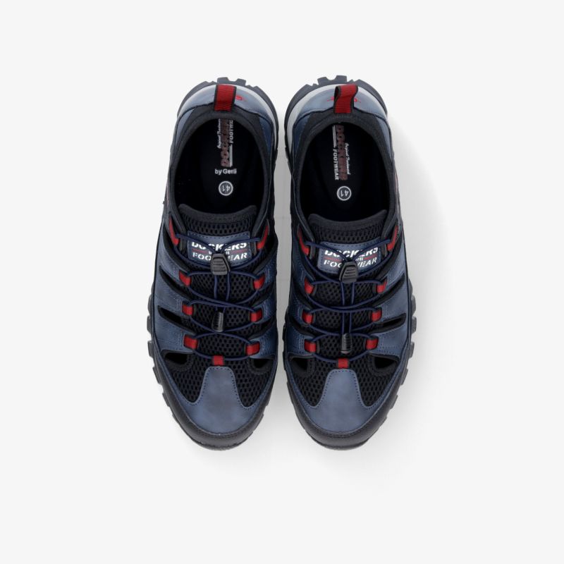 Robuste Outdoor-Schuhe mit atmungsaktivem Material und rutschfester Sohle, ideal für Abenteuer.