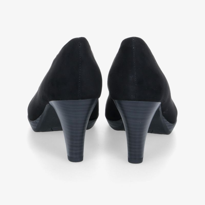 Elegante schwarze Absatzschuhe mit stilvollem Design und klassischem Look, perfekt für formelle Anlässe.