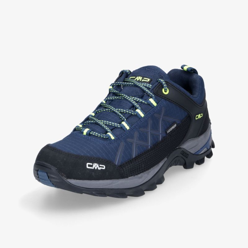 Robuster blauer Wanderschuh mit griffiger Sohle und komfortabler Passform, ideal für Outdoor und Trekking