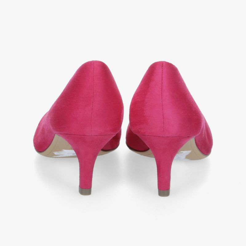 Elegante Fuchsia-Pumps mit schlankem Absatz und klassischem Design, perfekt für stilvolle Anlässe.