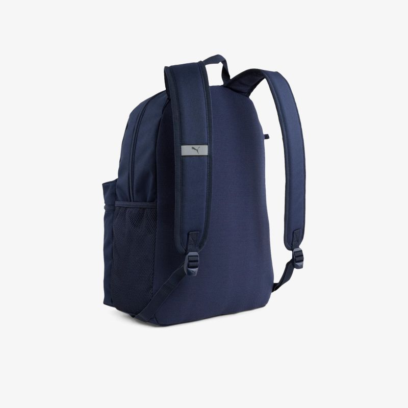 Robuster, geräumiger blauer Rucksack mit gepolsterten Trägern für bequemen, langanhaltenden Tragekomfort