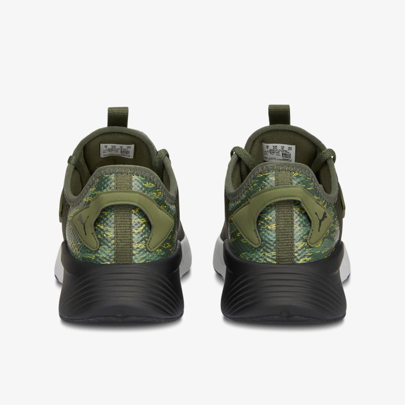 Olivfarbener Sneaker mit modernem Design und hohem Tragekomfort. Ideal für sportlichen Look.