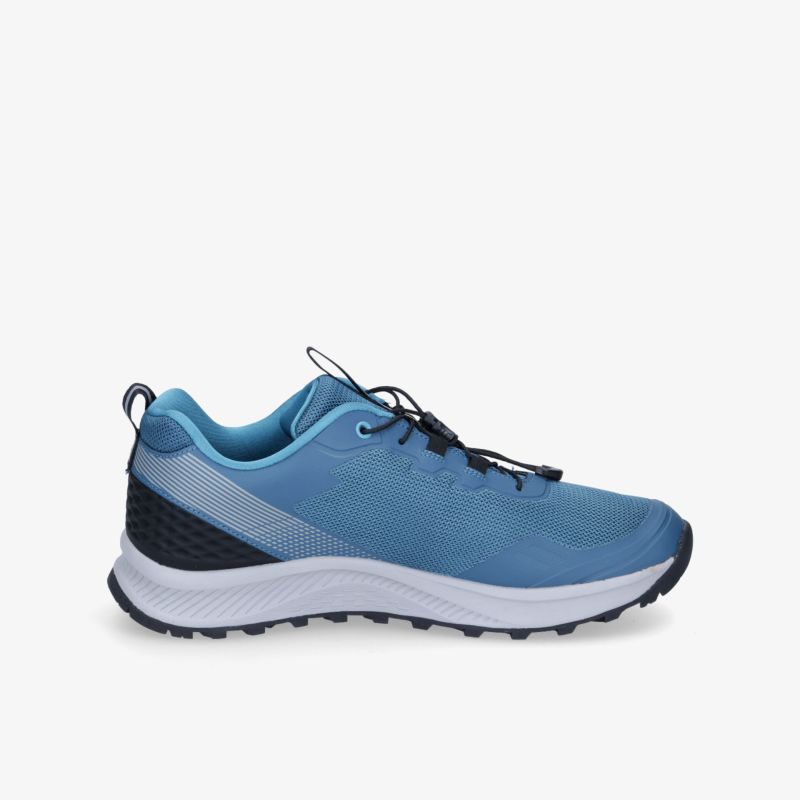 Leichte und atmungsaktive Trail-Schuhe in Blau mit griffiger Sohle für hervorragenden Komfort und Performance.
