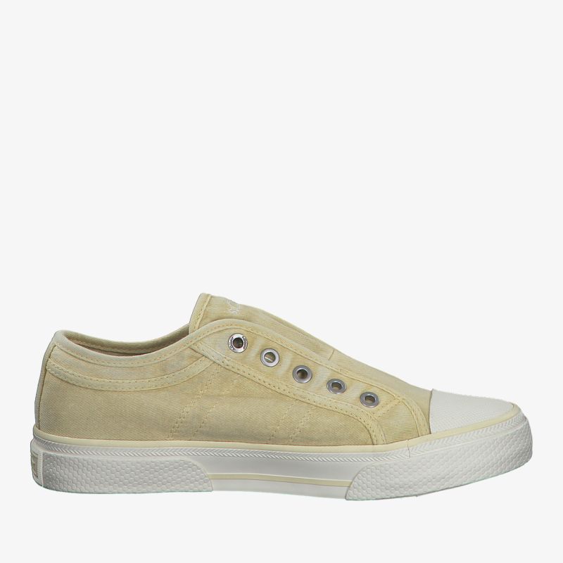 Canvas Sneaker in Beige mit robustem Design und zeitlosem Stil für optimalen Tragekomfort