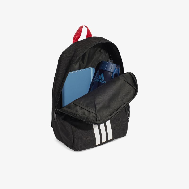 Robuster schwarzer Rucksack mit großem Stauraum und praktischem Reißverschlussfach für sicheren und organisierten Transport