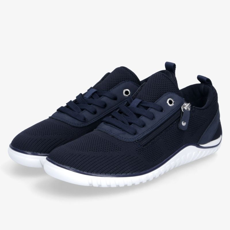 leichte sportliche Schuhe mit atmungsaktivem Material und seitlichem Reißverschluss, rutschfeste flexible weiße Sohle