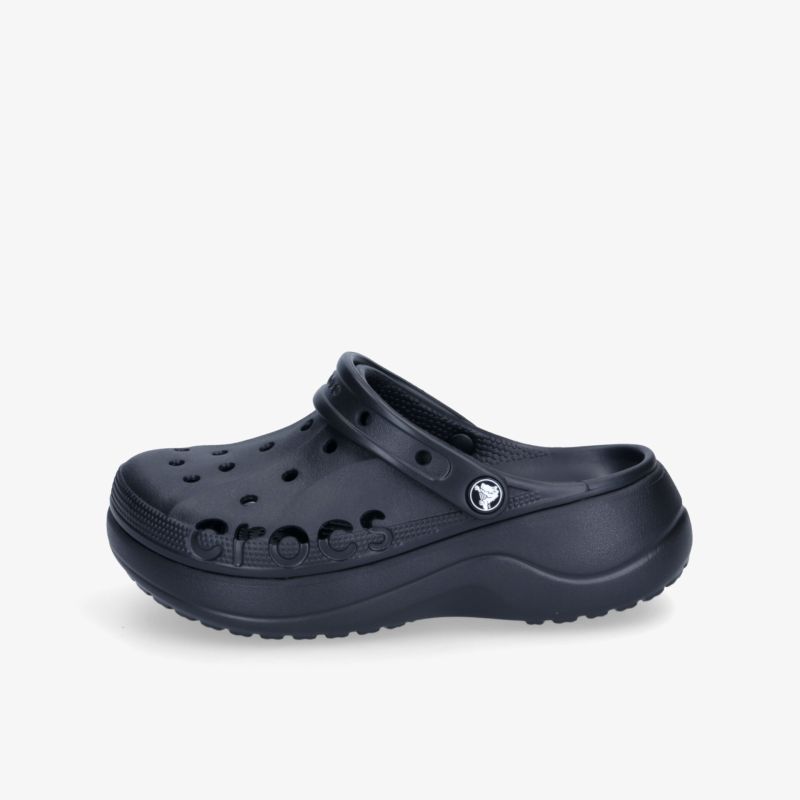 Schwarzer Crocs Schuh mit Belüftungslöchern, strapazierfähig und rutschfester Sohle für hohen Tragekomfort