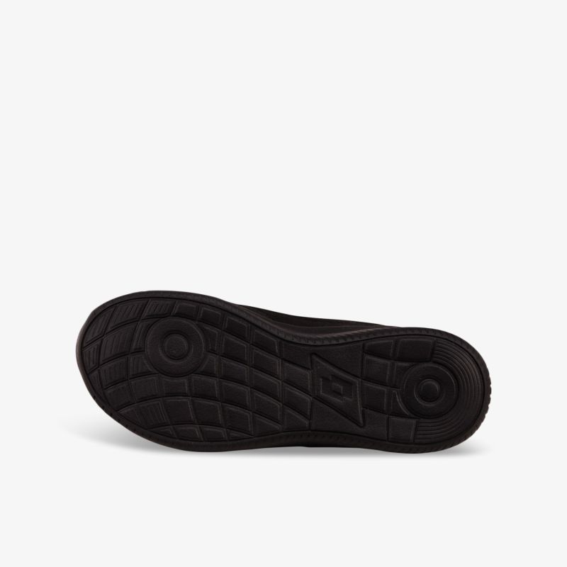 Schwarze profilierte Schuhsohle mit rutschfestem, stabilem und flexiblem Design für optimalen Halt und Langlebigkeit