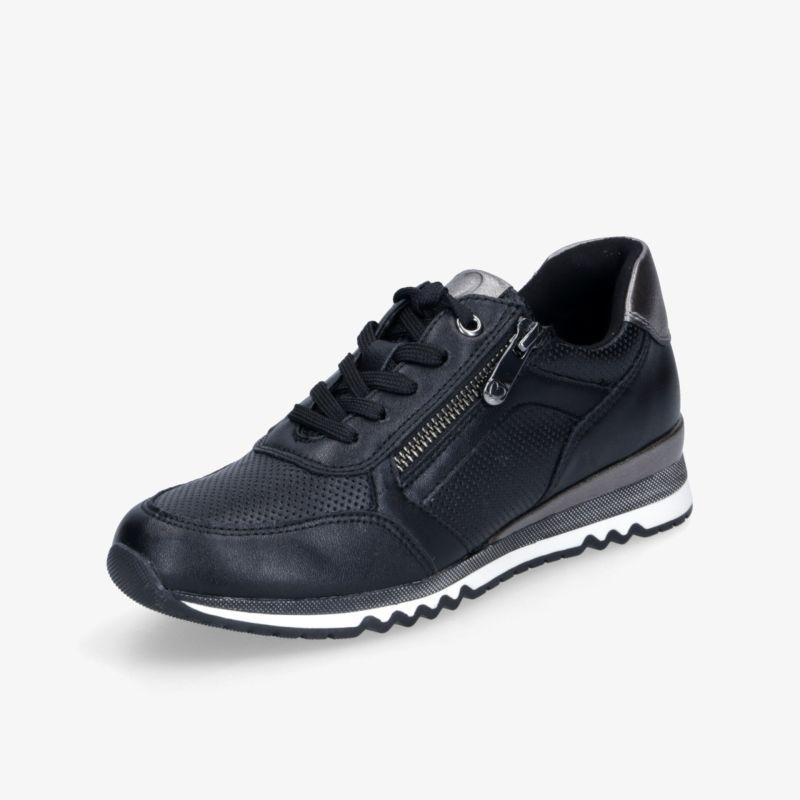 Sportlicher Schuh mit schnürsenkeln und praktischem Reißverschluss, leicht und komfortabel für den Alltag