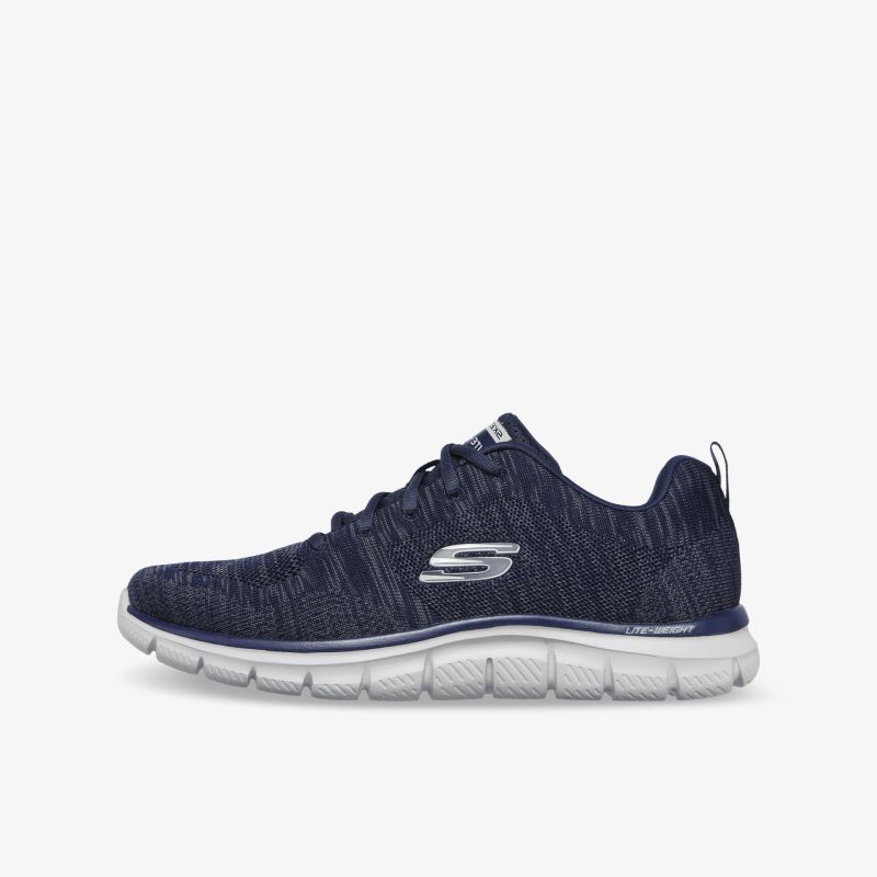 Moderner navy Sneaker mit flexibler Sohle und sportlichem Design, ideal für komfortables Gehen und tägliche Aktivitäten.