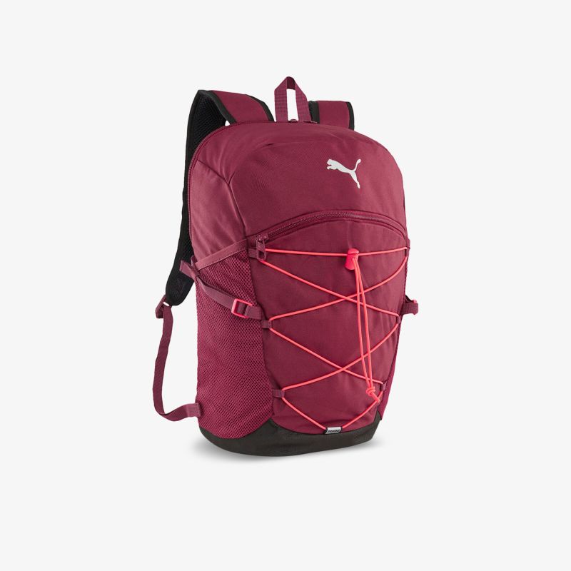Geräumiger, stilvoller roter Rucksack mit strapazierfähiger Verarbeitung und praktischen Fächern.