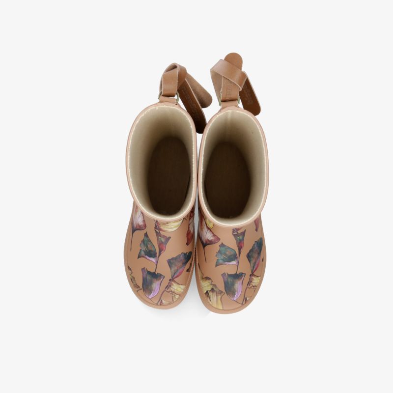 Wasserfeste Regenstiefel mit buntem Schmetterlingsmuster und praktischer Schlaufe, bequemer Sitz