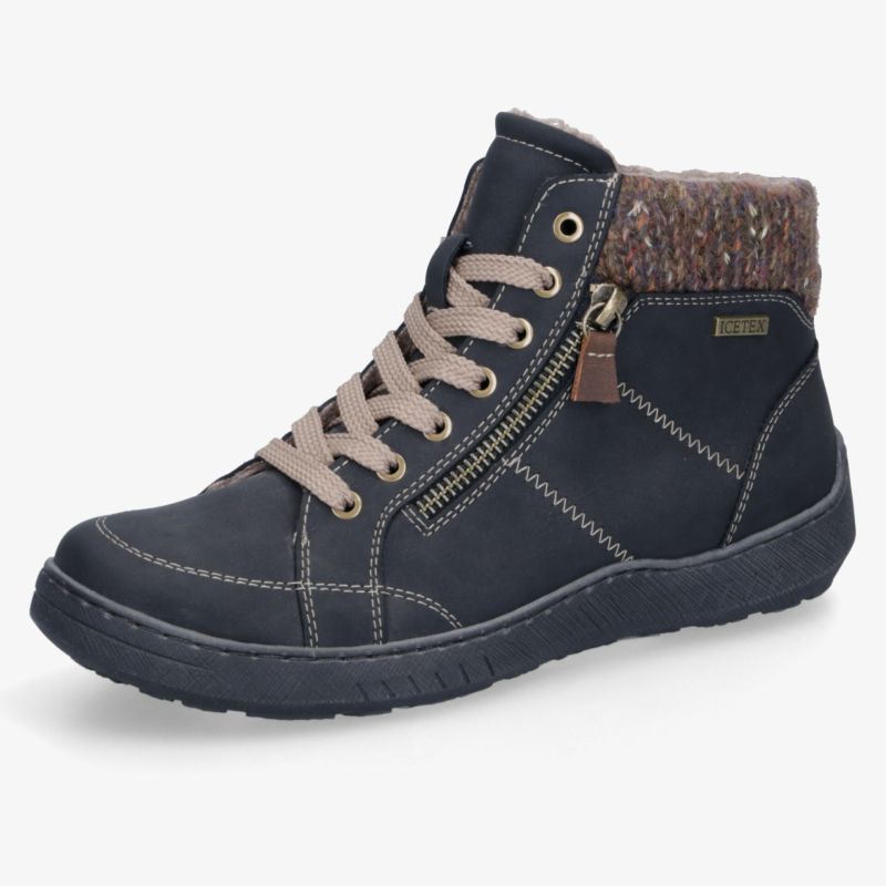 Modischer, knöchelhoher Stiefel mit warmem Futter, strapazierfähiger Sohle und praktischem Reißverschluss.