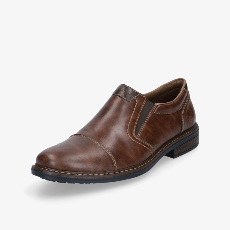 Eleganter brauner Lederschuh mit komfortablem Schnitt und strapazierfähiger Gummisohle für stilvollen Auftritt