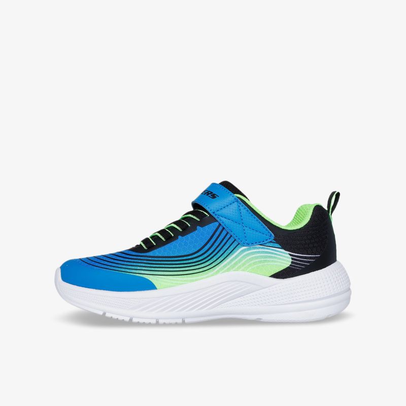 Moderner leichter Sneaker mit atmungsaktivem Material und komfortabler Passform in Blau und Grün, sportlich und robust