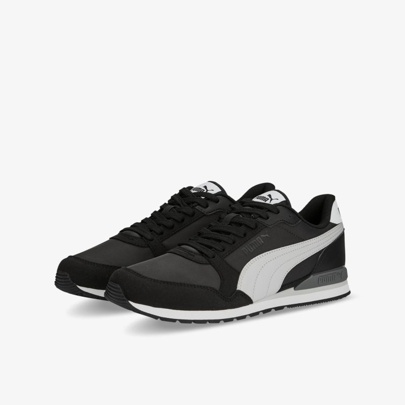 Stilvolle schwarze und graue Turnschuhe mit zeitlosem Design, ideal für Sport und Freizeit.