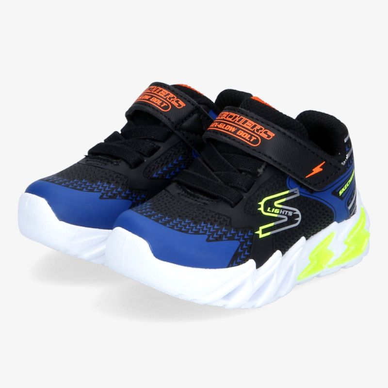 Modische, sportliche Schuhe mit Klettverschluss und leuchtenden Details für optimalen Tragekomfort.