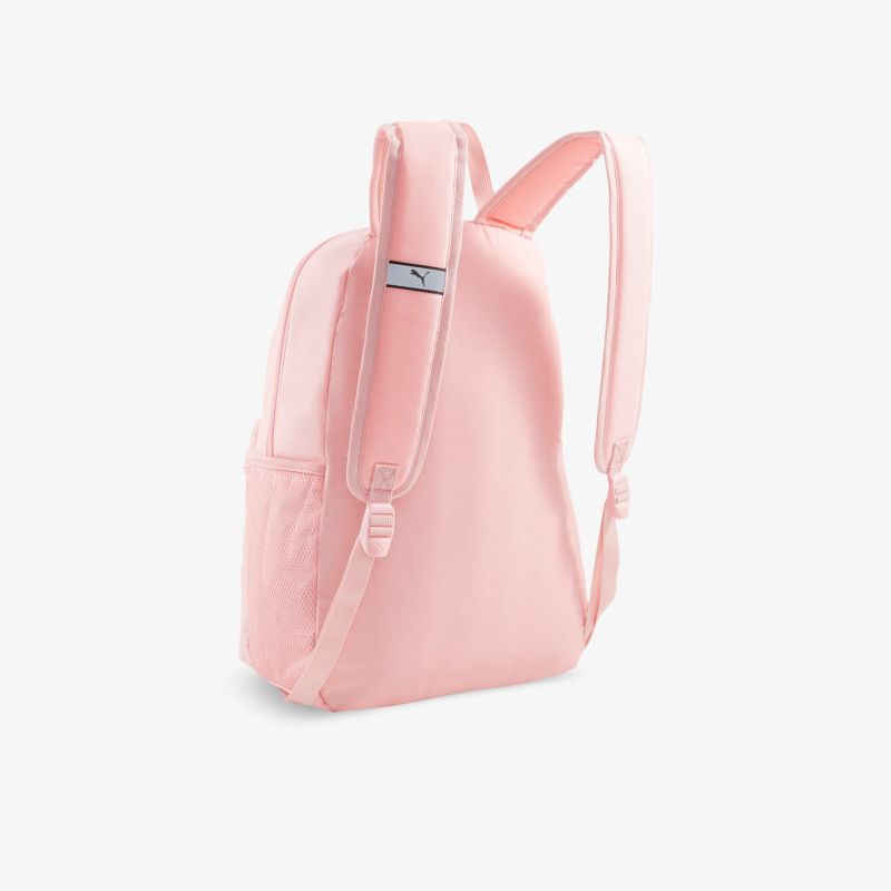 Rosa Rucksack mit verstellbaren Trägern, leicht und ideal für den täglichen Gebrauch in Schule oder Arbeit.