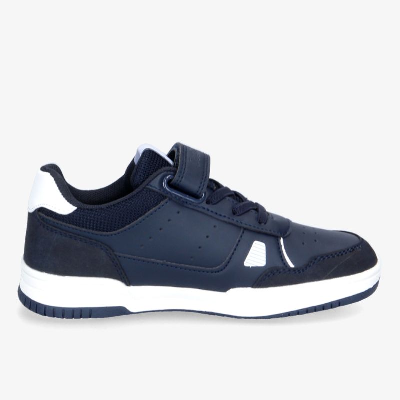 Bequemer, sportlicher Sneaker in dunkelblau mit rutschfester Sohle und modernem Design.