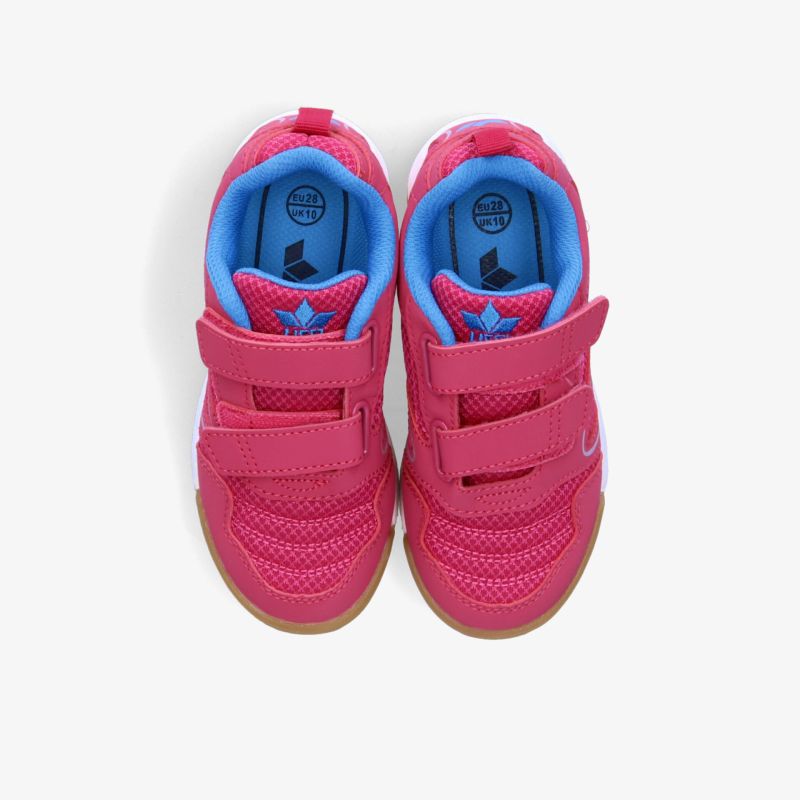 Leichte, sportliche Schuhe mit verstellbaren Klettverschlüssen und rutschfester Sohle in kräftigem Pink