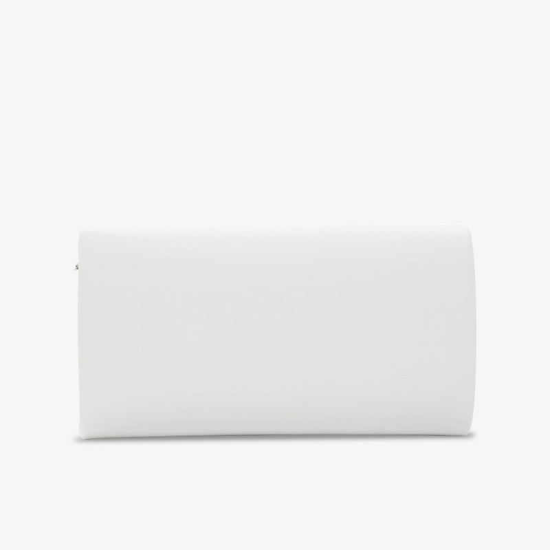 Elegante weiße Clutch, minimalistisches Design, ideal für jeden Anlass. Kompakte und vielseitige Handtasche.