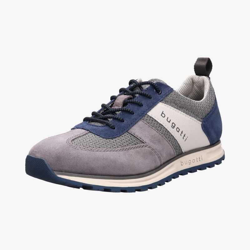 Moderner Sneaker in Grau und Blau mit rutschfester Sohle und optimalem Tragekomfort für Alltag und Freizeit.