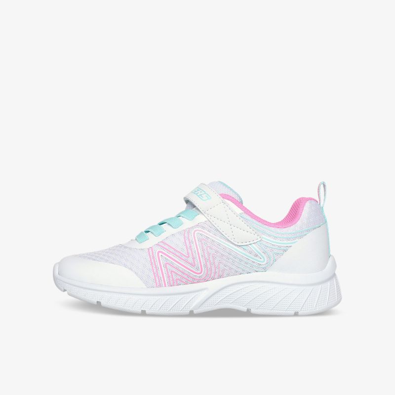 Leichter und bequemer Sneaker mit atmungsaktivem Material und rutschfester Sohle, seitliche Ansicht