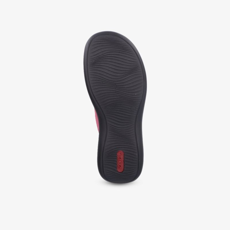 Schuhsohle in schwarzer Farbe mit rutschfestem, griffigem Profil und langlebiger robustheit