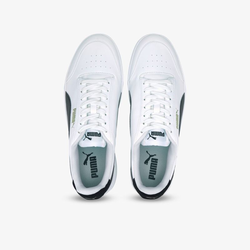 Elegante weiße Sneakers mit schwarzem Detail, perfekte Passform, ideal für Sport und Freizeitaktivitäten.