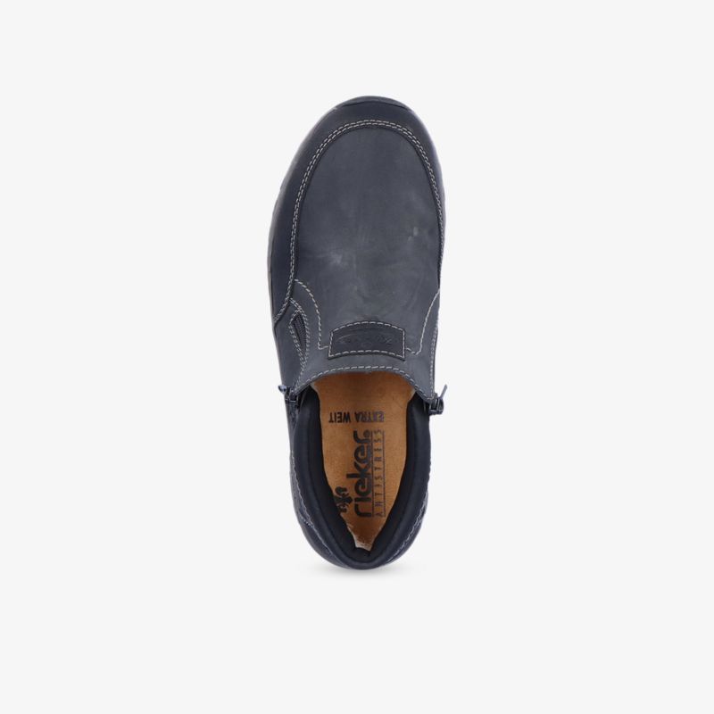 Komfortabler schwarzer Lederschuh, ideal für jeden Anlass mit rutschfester Sohle und hochwertiger Verarbeitung.