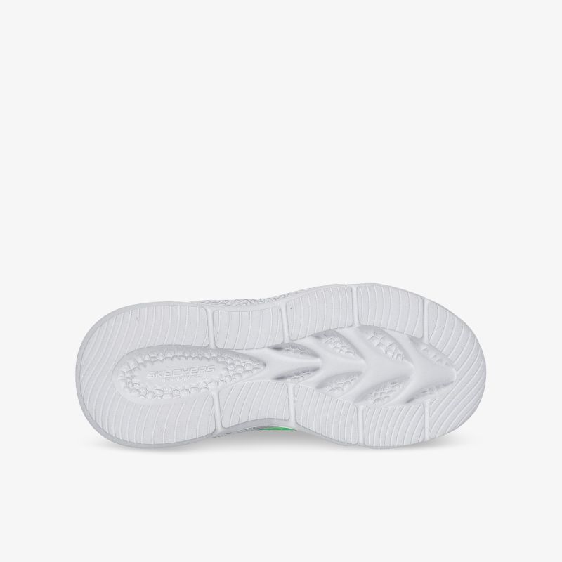 Weißer Sportschuh mit profilierter Sohle für optimalen Halt und langlebige Nutzung