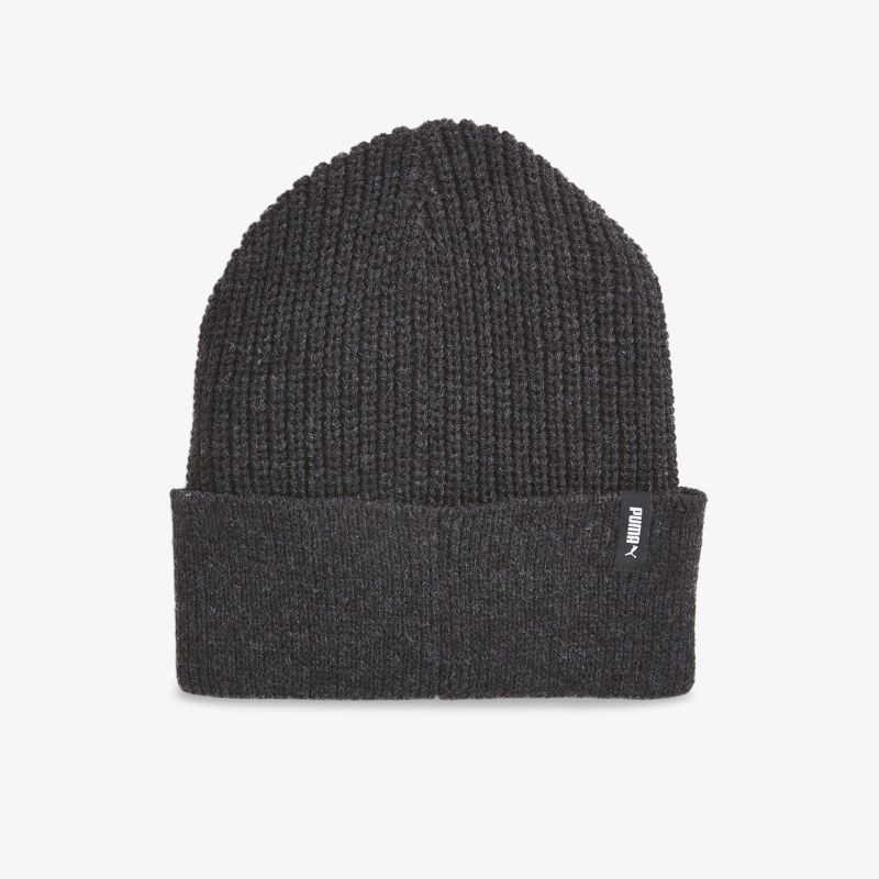 Modische schwarze Strickmütze aus weichem Material für ultimativen Tragekomfort und zeitlosen Stil.