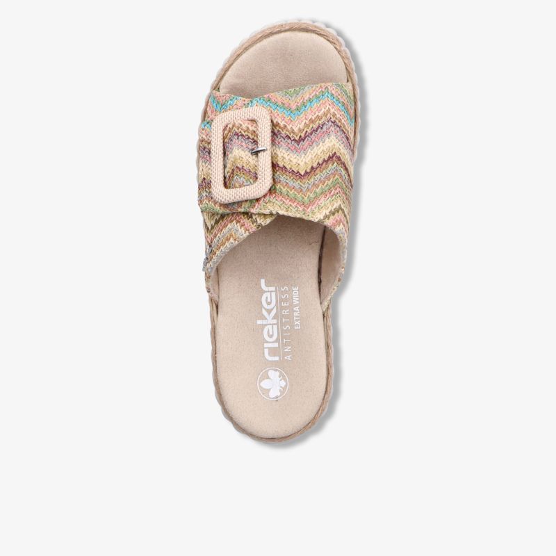 Bequemer bunter Slip-On Schuh mit verstellbarem Riemen, federleicht und atmungsaktiv für den Sommer