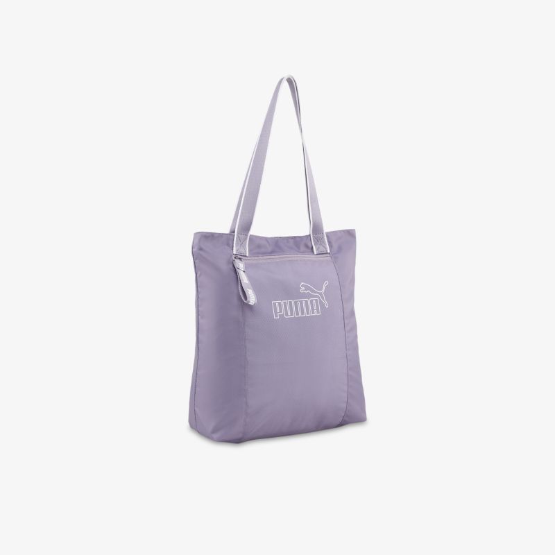 Lila Puma Tasche mit langem Tragegriff, weichem Material und sportlichem Design, ideal für den Alltag
