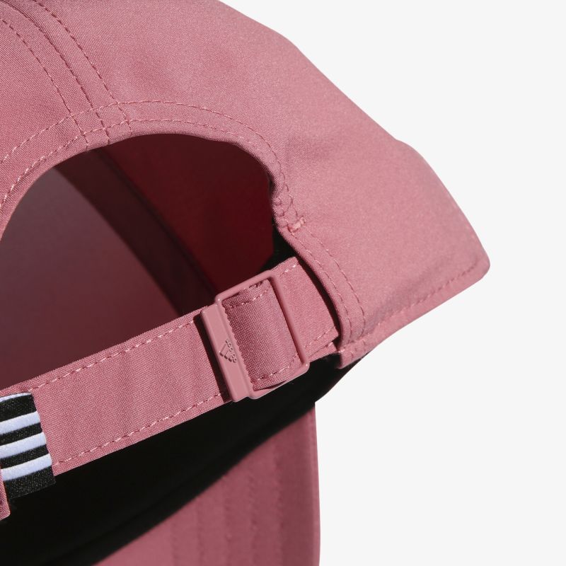 Rosa Basecap mit verstellbarem Riemen und kontrastierendem Futter für optimalen Tragekomfort