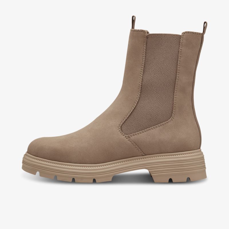 Bequemer Chelsea Boot mit rutschfester Sohle und zeitlosem Design, seitliche Ansicht.