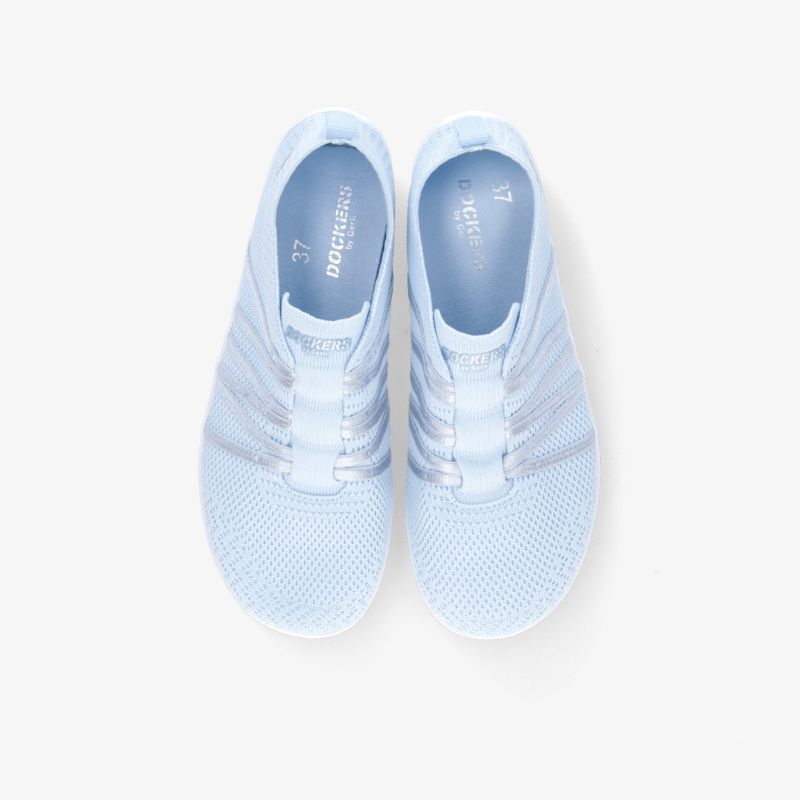 Leichte, atmungsaktive, minimalistische hellblaue Schuhe für maximalen Komfort und Stil.