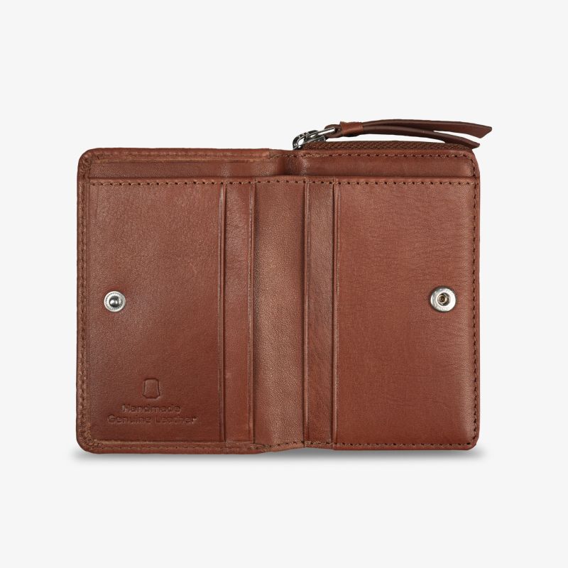 Elegantes Lederportemonnaie mit kompaktem Design und hochwertigen Materialien, funktional und stilvoll.