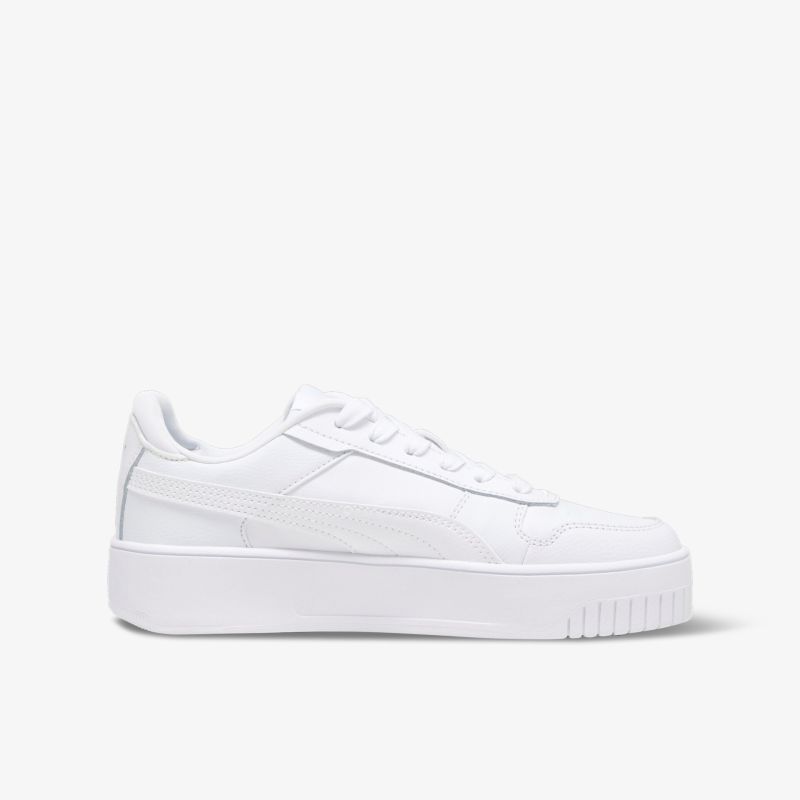 Moderner weißer Sneaker mit schlankem Design und platten Sohle für stilvolle Auftritte.
