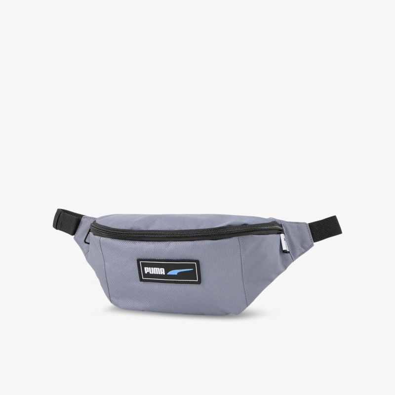 Stilvolle graue Gürteltasche mit verstellbarem Gurt und robustem Reißverschluss für vielseitige Nutzung.