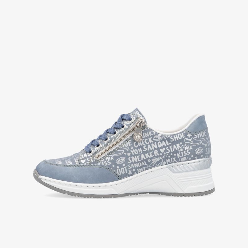 Moderner sportlicher Sneaker in Grau mit bequemer Passform und flexibler Sohle, seitliche Ansicht