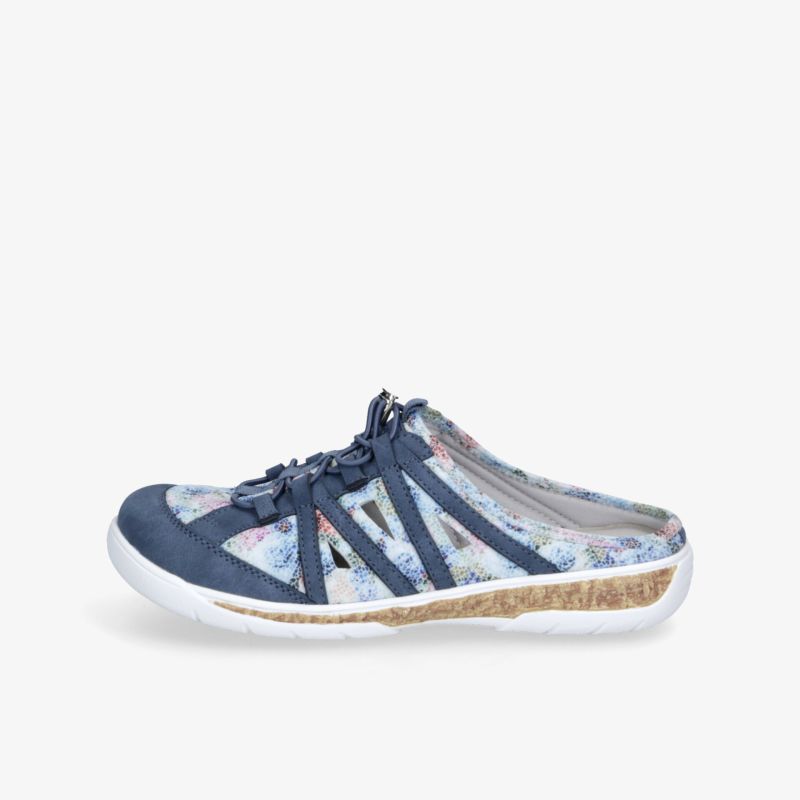 Bequemer, leichter Freizeitschuh in Blau mit flexibler und rutschfester Sohle, ideal für Alltag und Sport