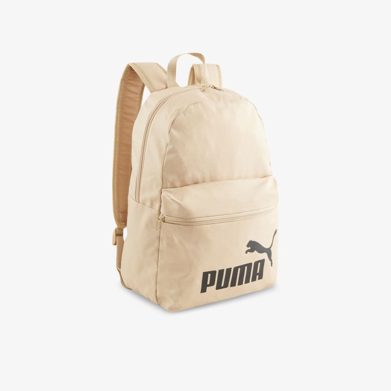 Beiger Rucksack mit großzügigem Stauraum und stilvollem Design, ideal für den täglichen Gebrauch.