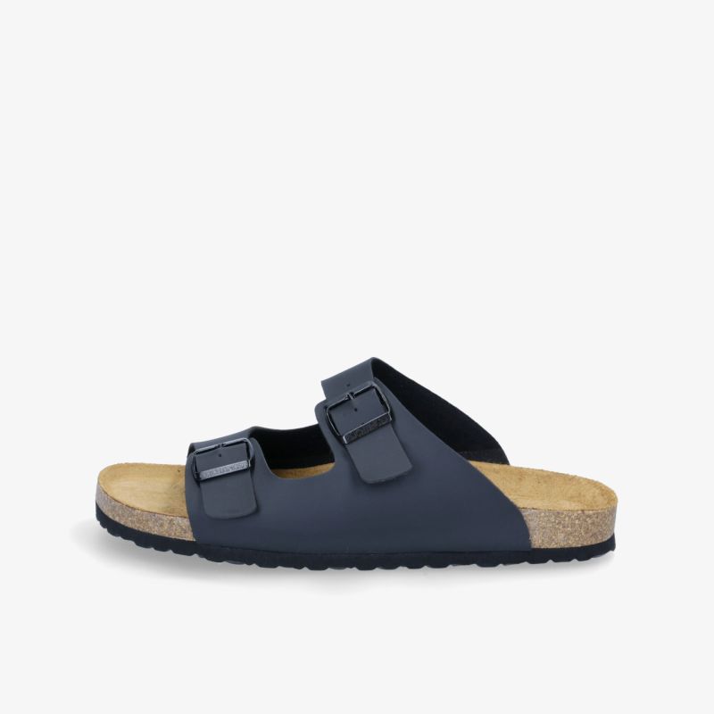 Stylische Sandale mit ergonomischer Sohle und doppelten Riemen für optimalen Komfort und sicheren Halt.