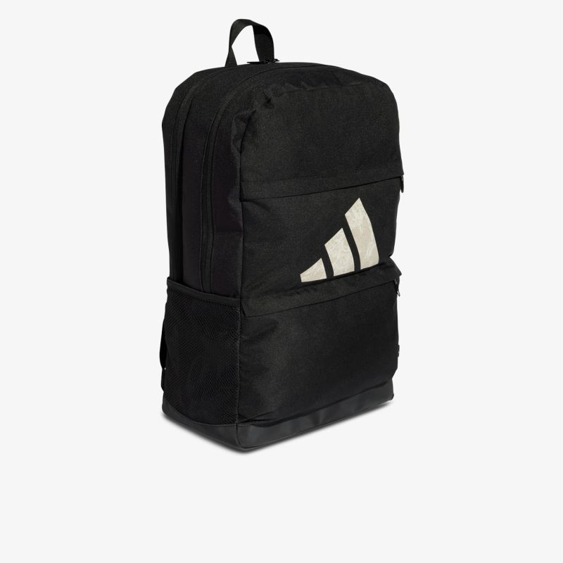 Robuster schwarzer Rucksack mit viel Stauraum und komfortablem Tragegriff, ideal für Alltag und Freizeit