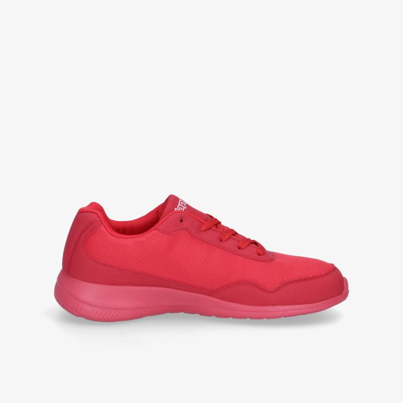 Roter Sneaker mit sportlichem Design und bequemer Passform. Perfekt für Alltag und Sport.